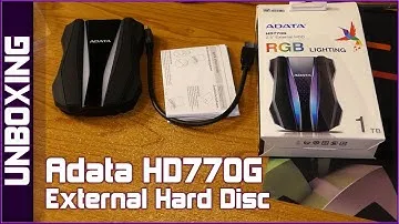 Adata HD770G External HDD   unboxing and first light show look
