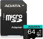 ADATA Карта памяти MICRO SDXC 64GB W/ADAP. AUSDX64GUII3CL10-CA1 ADATA
