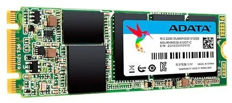 Твердотельный накопитель ADATA Ultimate SU800 512 ГБ ASU800NS38-512GT-C-1