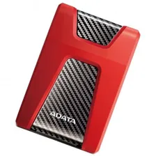 2 ТБ Внешний жесткий диск ADATA 2.5" 2TB HD650 USB 3.1, LED indicator, Red, Retail (AHD650-2TU31-CRD), красный