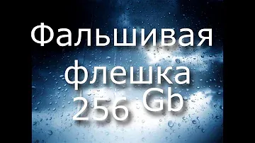 Фальшивая флешка 256 Gb