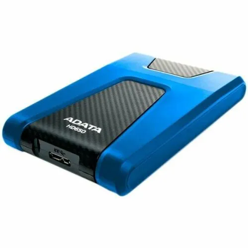 Внешний жёсткий диск ADATA 1TB DashDrive Durable HD650 2,5'' HDD USB 3.1 синий (AHD650-1TU31-CBL)-0