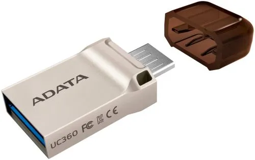Флешка ADATA UC360 16 ГБ, золотистый-0