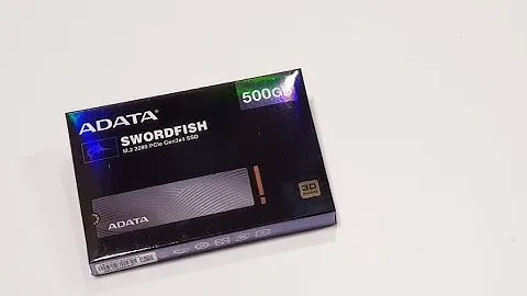 ADATA SWORDFISH M.2 2280 SSD PCIe Gen3x4 NVMe - Unboxing