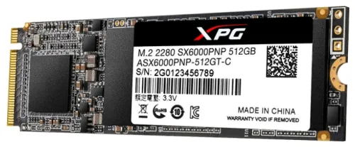 Твердотельный накопитель ADATA 512 GB ASX6000PNP-512GT-C-2