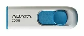 Флеш диск ADATA C008 32GB USB2.0 бело-голубой