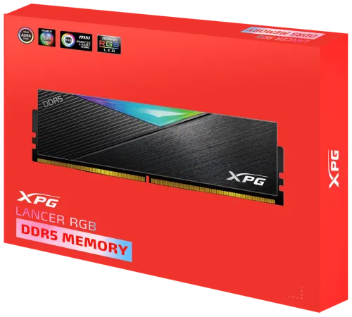 Оперативная память ADATA LANCER RGB 32Gb KIT2 DDR5 PC41600 5200 МГц AX5U5200C3816G-DCLARBK-4