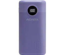 ADATA Аккумулятор ADATA P10000QCD, фиолетовый