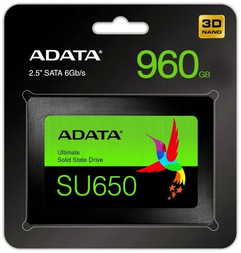 Твердотельный накопитель ADATA Ultimate SU650 960 ГБ SATA ASU650SS-960GT-R-4