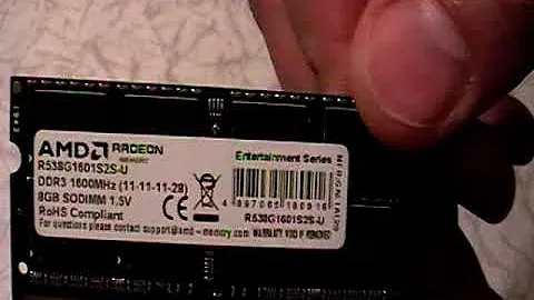 Обзор Оперативной памяти AMD SODIMM DDR3-1600 8192MB из Rozetka