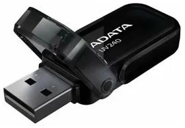 Флеш Диск 32GB ADATA UV240, USB 2.0, Черный