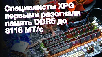 Специалисты XPG первыми разогнали память DDR5 до 8118 МТ/с