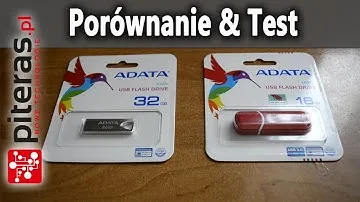Porównanie ADATA UV210 32GB vs. ADATA UV150 16GB - Test