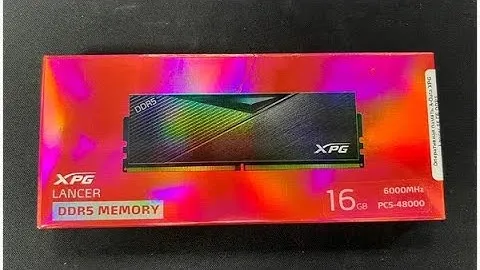 Оперативная память A-Data XPG Lancer [AX5U6000C4016G-CLABK] 16 ГБ распаковка ￼