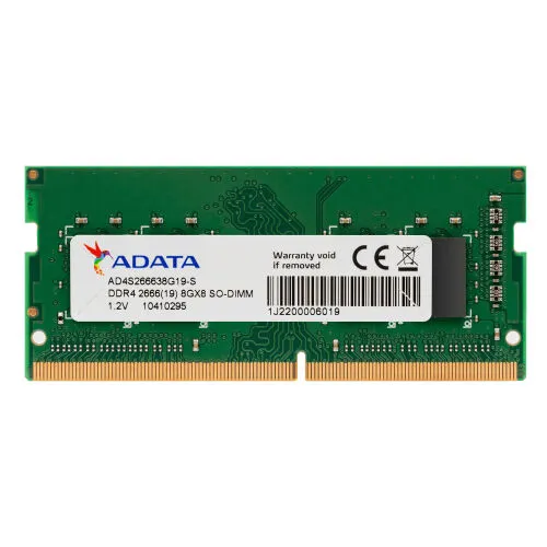 Оперативная память ADATA DDR4 SODIMM 8G-2666 1x8 ГБ (AD4S32008G19-SGN)-0