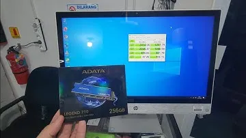 Cara pasang ssd Adata Legend 710 256gb ke AIO Hp24-r176d & test speed #hoctutorial